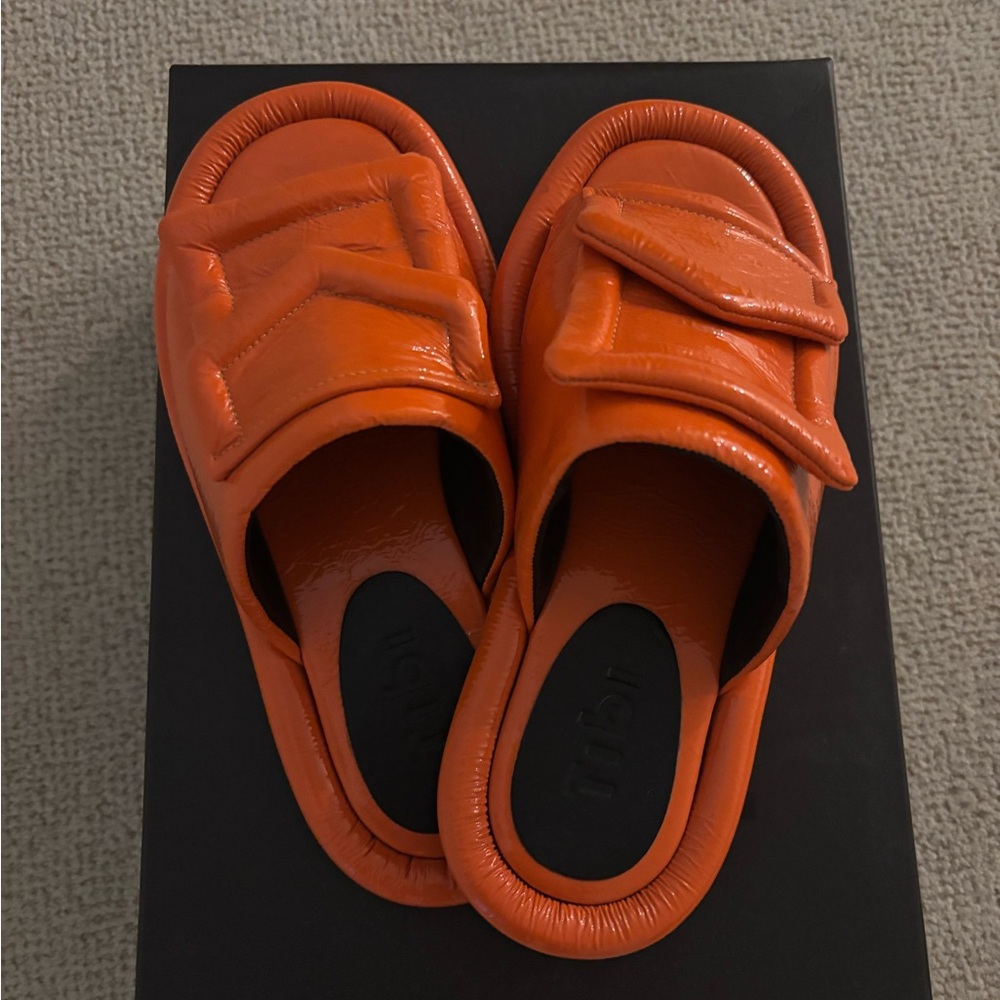 Tibi “Beryen” Slide Sandals